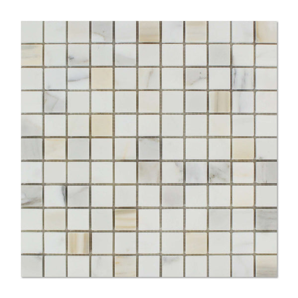 Ivory gold backsplash tile diamond glass mosaic for bathroom and kitchen