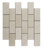 2 X 4 Crema Marfil Marble Honed Brick Mosaic Tile