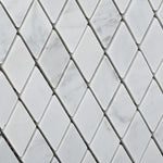 Carrara White Marble Honed 1" Diamond Mosaic Tile