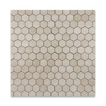 Crema Marfil Marble Polished 2" Hexagon Mosaic Tile