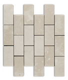 2 X 4 Crema Marfil Marble Tumbled Brick Mosaic Tile