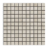 1 X 1 Crema Marfil Marble Polished Mosaic Tile-Marble Mosaic-American Tile Depot