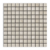 1 X 1 Crema Marfil Marble Polished Mosaic Tile