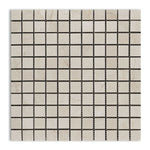 1 X 1 Crema Marfil Marble Honed Mosaic Tile-Marble Mosaic-American Tile Depot