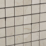 1 X 1 Crema Marfil Marble Honed Mosaic Tile