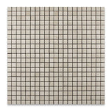 1 X 1 Crema Marfil Marble Polished Mosaic Tile