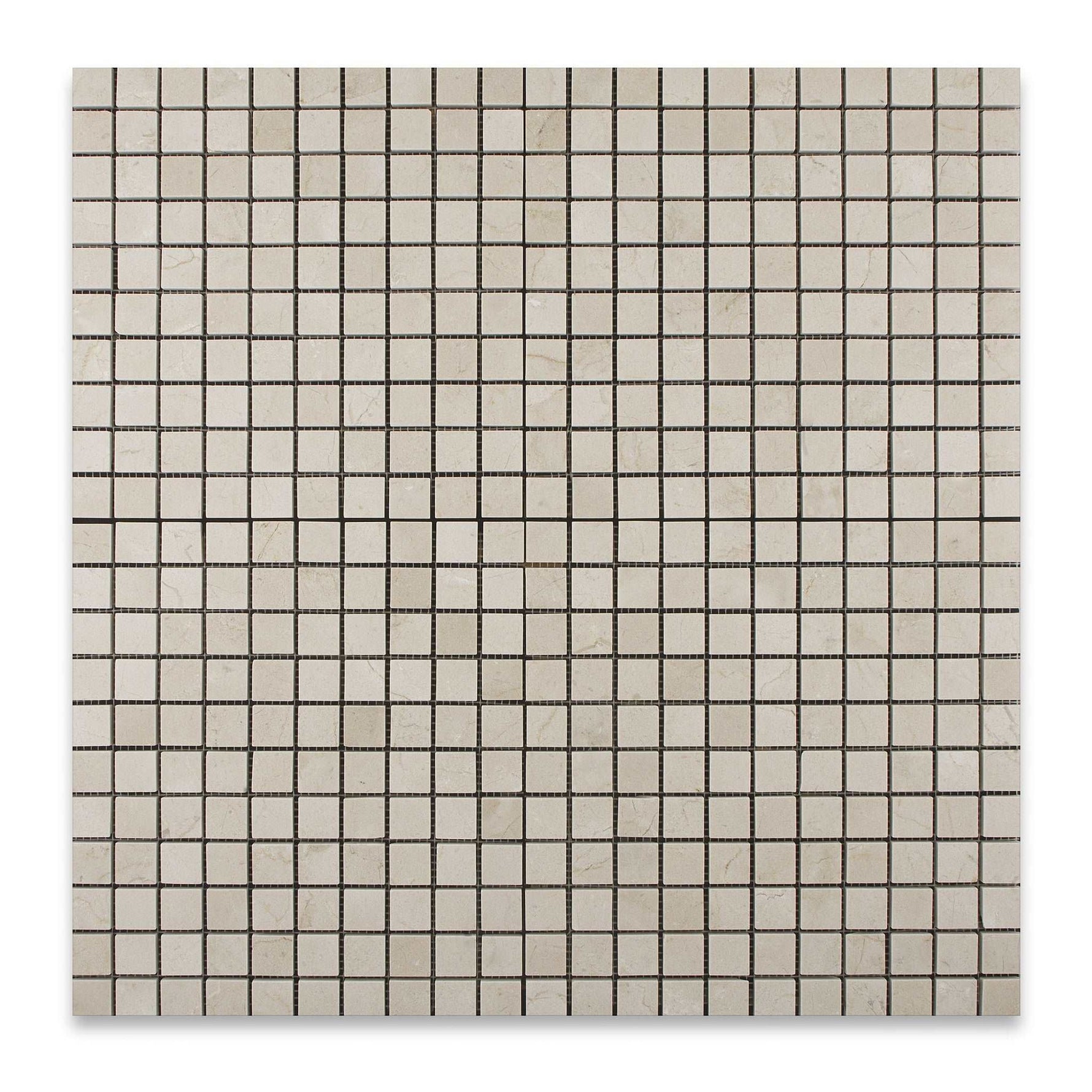 1 X 1 Crema Marfil Marble Honed Mosaic Tile