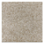 5/8 X 5/8 Cappuccino Marble Polished Mosaic Tile