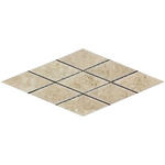 3 X 6 Cappuccino Marble Polished Diamond - Beveled Mosaic Tile-Marble Mosaic-American Tile Depot