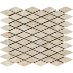 Durango Cream Travertine 1" Diamond Tumbled Mosaic Tile-Travertine Mosaic-American Tile Depot