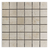 2 X 2 Crema Marfil Marble Honed Mosaic Tile