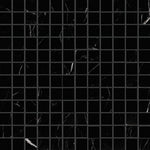 1 X 1 Black Marquina Marble Polished Mosaic Tile-Marble Mosaic-American Tile Depot