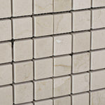 1 X 1 Crema Marfil Marble Honed Mosaic Tile-Marble Mosaic-American Tile Depot