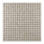 1 X 1 Crema Marfil Marble Honed Mosaic Tile-Marble Mosaic-American Tile Depot