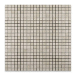 1 X 1 Crema Marfil Marble Polished Mosaic Tile-Marble Mosaic-American Tile Depot