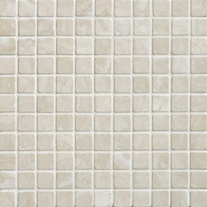 1 X 1 Diano Royal ( Queen Beige ) Marble Polished Mosaic Tile-Marble Mosaic-American Tile Depot