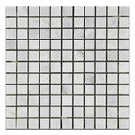 1 X 1 Oriental White / Asian Statuary Marble Honed Mosaic Tile-Marble Mosaic-American Tile Depot