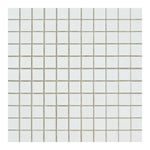 1 X 1 Thassos White Marble Honed Mosaic Tile-Marble Mosaic-American Tile Depot