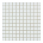 1 X 1 Thassos White Marble Honed Mosaic Tile-Marble Mosaic-American Tile Depot