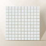 1 X 1 Thassos White Marble Honed Mosaic Tile-Marble Mosaic-American Tile Depot