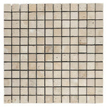 1 X 1 Walnut Travertine Tumbled Mosaic Tile-Travertine Mosaic-American Tile Depot