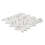 1 X 2 Calacatta Oliva Marble Honed Herringbone Mosaic Tile-Marble Mosaic-American Tile Depot