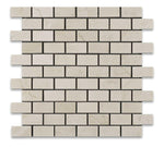 1 X 2 Crema Marfil Marble Honed Brick Mosaic Tile-Marble Mosaic-American Tile Depot