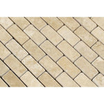 1 X 2 Durango Cream Travertine Tumbled Brick Mosaic Tile-Travertine Mosaic-American Tile Depot