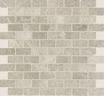 1 X 2 Tundra Gray (Atlantic Gray) Marble Honed Brick Mosaic Tile-Marble Mosaic-American Tile Depot