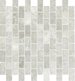 1 X 2 Tundra Gray (Atlantic Gray) Marble Polished Brick Mosaic Tile-Marble Mosaic-American Tile Depot