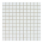 1 X 1 Thassos White Marble Polished Mosaic Tile-Marble Mosaic-American Tile Depot