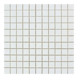 1 X 1 Thassos White Marble Polished Mosaic Tile-Marble Mosaic-American Tile Depot