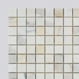 1 X 1 Calacatta Gold Marble Polished Mosaic Tile-Marble Mosaic-American Tile Depot