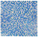 1 x 1 Aquarius Beach Square Glass Mosaic Tile-Glass Mosaic-American Tile Depot