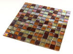 1 x 1 Aquarius Wine Square Glass Mosaic Tile-Glass Mosaic-American Tile Depot