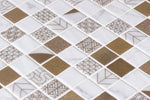 1 x 1 Phoenix Malla Alexandria Polished Square Glass Mosaic Tile-Recycled Glass Mosaic-American Tile Depot