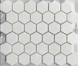 Thassos White Marble Honed 2" Hexagon Mosaic Tile-Marble Mosaic-American Tile Depot