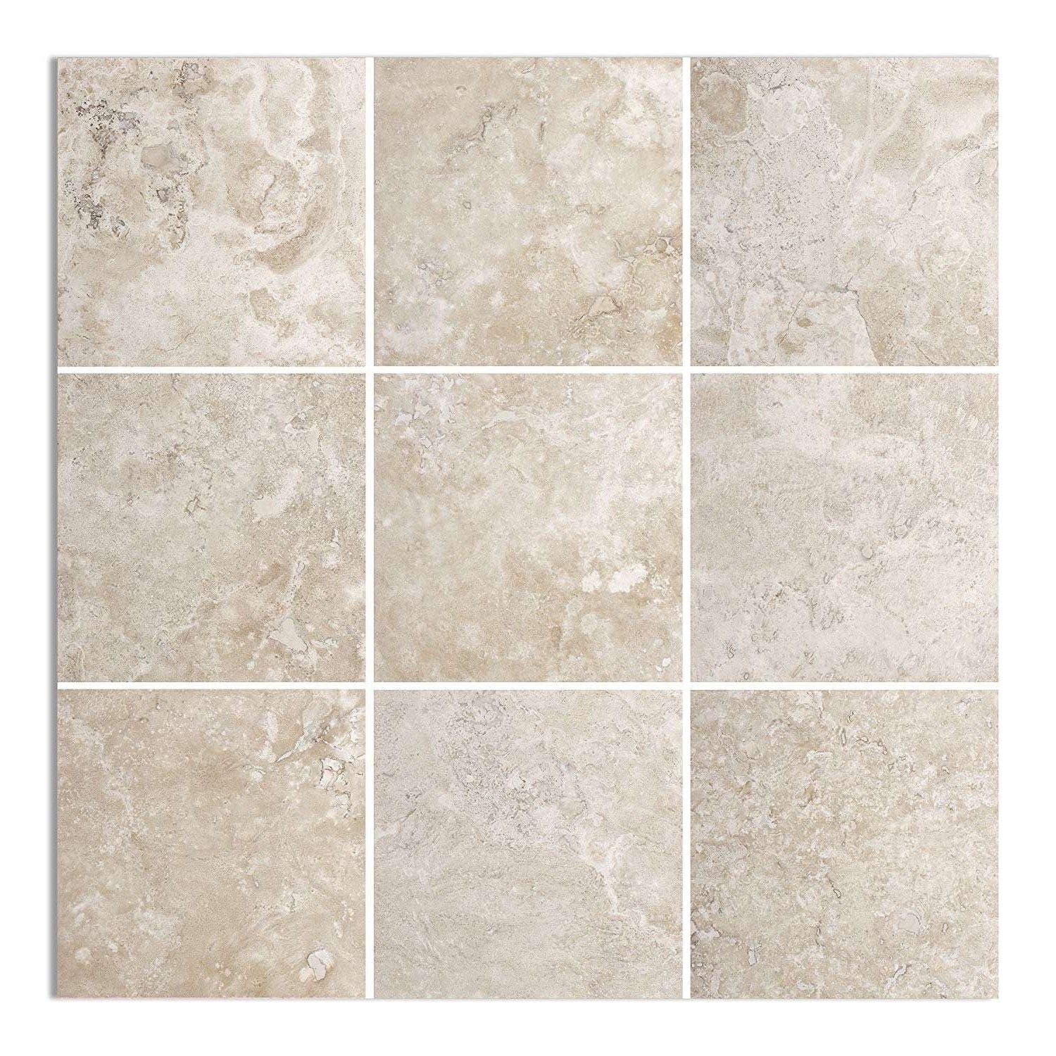 12 X 12 Durango Cream Travertine Filled & Honed Field Tile-Travertine Tile - Large Formate-American Tile Depot