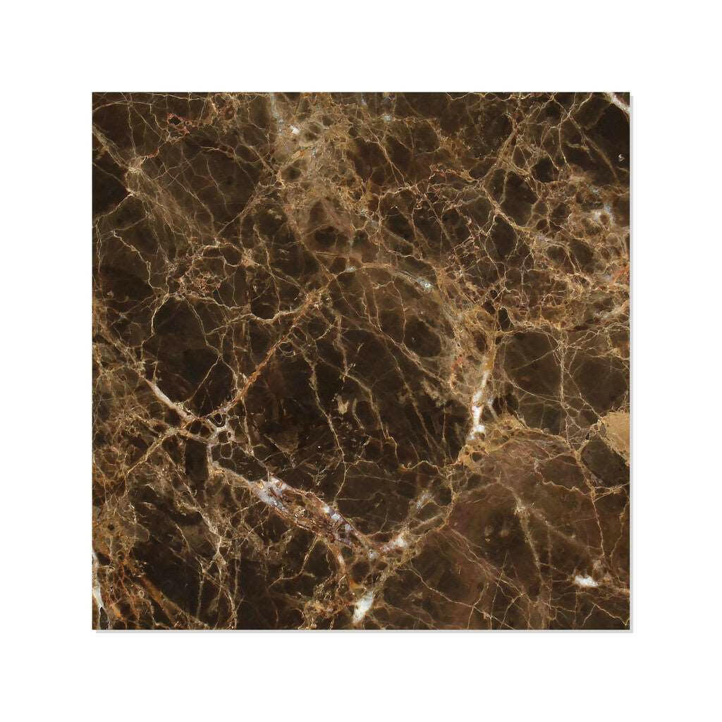 12 X 12 Emperador Dark Marble Polished Field Tile-Marble Tile-American Tile Depot