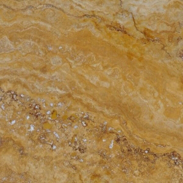 12 X 12 Gold / Yellow Travertine Filled & Honed Field Tile-Travertine Tile-American Tile Depot