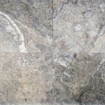 12 X 12 Silver Travertine Filled & Honed Field Tile-Travertine Tile-American Tile Depot