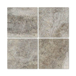 12 X 12 Silver Travertine Tumbled Field Tile-Travertine Tile-American Tile Depot