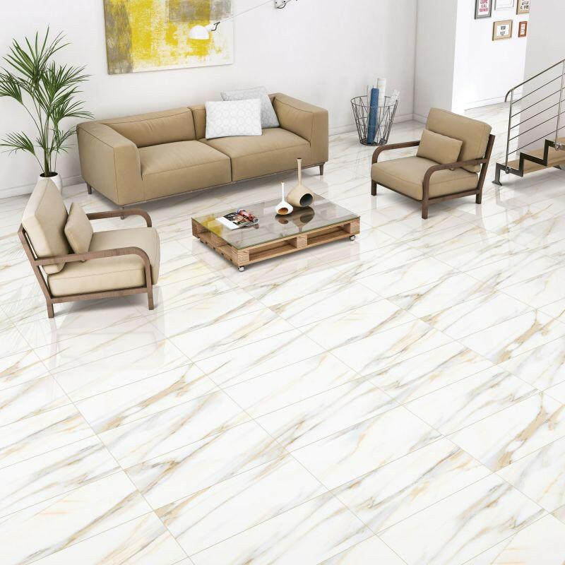 12 X 24 AGL Calacatta Gold Marble Look Matte Porcelain Tile-PORCELAIN-Large Format-American Tile Depot