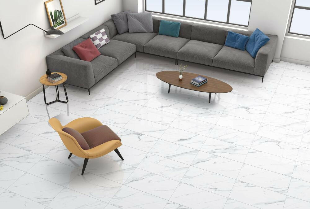 12 X 24 AGL Carrara Marble Look Matte Porcelain Tile-PORCELAIN-Large Format-American Tile Depot