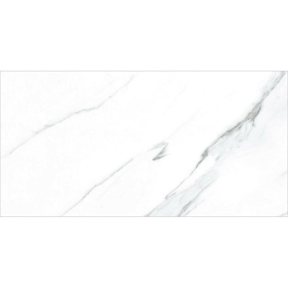 12 X 24 AGL Carrara Marble Look Polished Porcelain Tile-PORCELAIN-Large Format-American Tile Depot