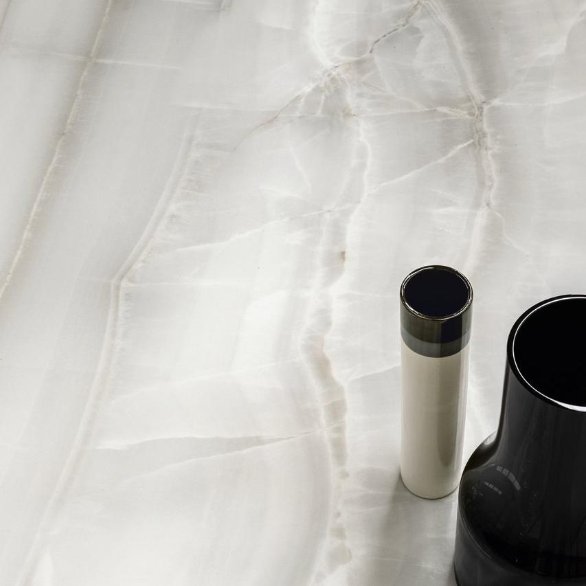 12 X 24 Akoya Silver Polished Onyx Look Porcelain Tile-PORCELAIN-Large Format-American Tile Depot