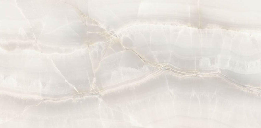 12 X 24 Akoya White Polished Onyx Look Porcelain Tile-PORCELAIN-Large Format-American Tile Depot