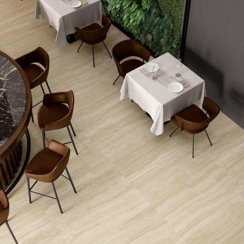 12 X 24 Appia Vein Cut Beige Matte Travertine Look Porcelain Tile-PORCELAIN-Large Format-American Tile Depot