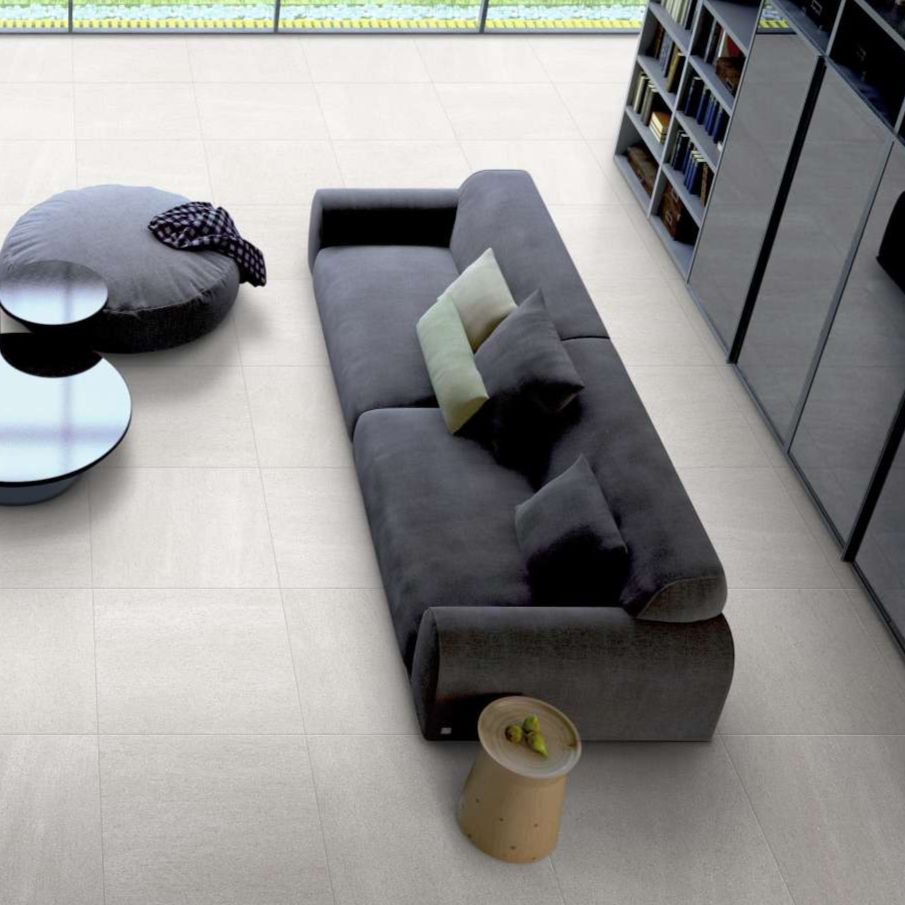 12 X 24 Basalt White Chiseled Grip & Matte Porcelain Tile-PORCELAIN-Large Format-American Tile Depot