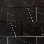 12 X 24 Black Marquina Marble Honed Tile-Marble Tile - Large Formate-American Tile Depot